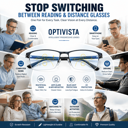 Optivista Multifocal Glasses — Blue Light & UV Protection 9
