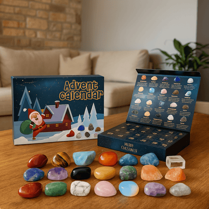 Crystal Advent Calendar 2025 — 24 Natural Gemstones Christmas 1