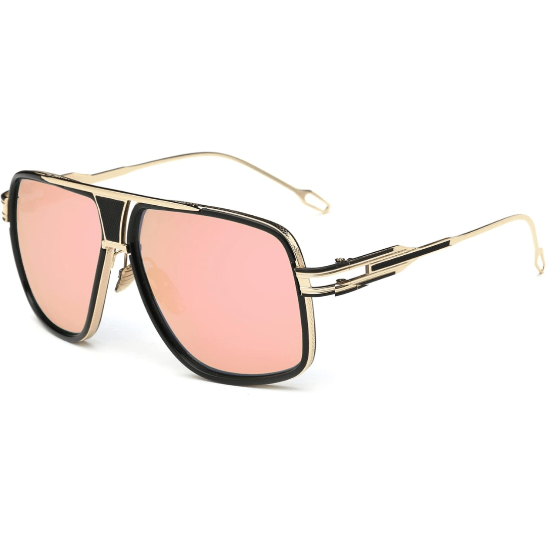 Occhiali da Sole Aviator Uomo Montatura Lega Leggera UV400