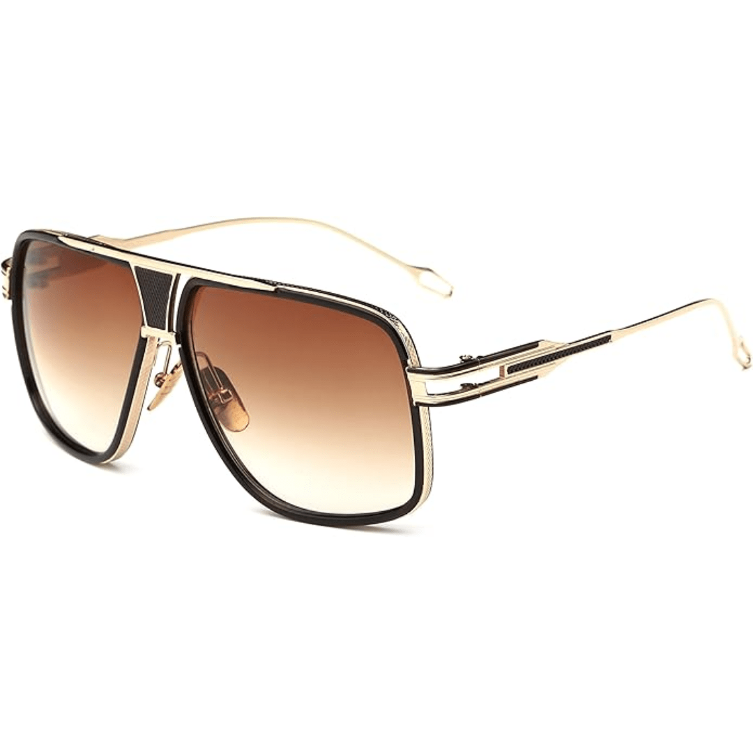 Occhiali da Sole Aviator Uomo Montatura Lega Leggera UV400