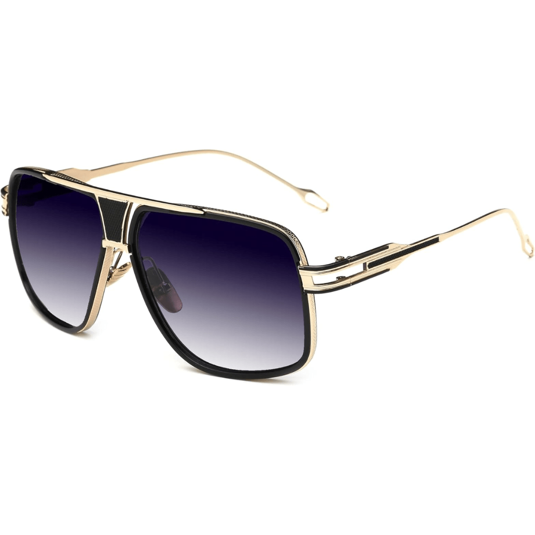 Occhiali da Sole Aviator Uomo Montatura Lega Leggera UV400