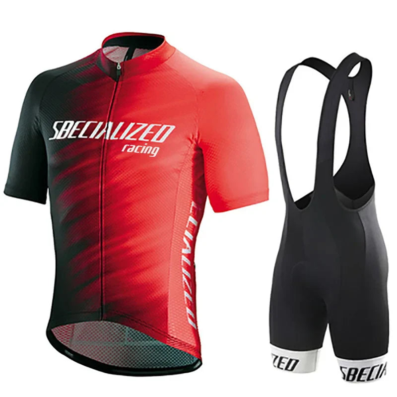 Completo Ciclismo Uomo | Abbigliamento da Ciclismo Estivo Traspirante con Vestibilità Ergonomica per Comfort e Libertà in Pedalata 2