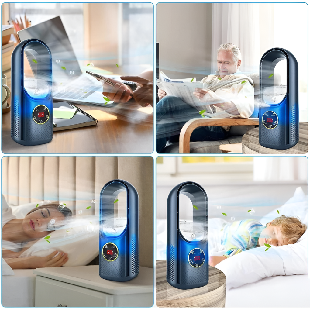 Stille Draagbare Airconditioner Zonder Bladen - Efficiënte Lucht