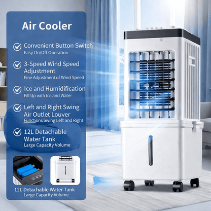 Portable Air Cooler 3-in-1 — Evaporative Fan with Ice Cooling 5