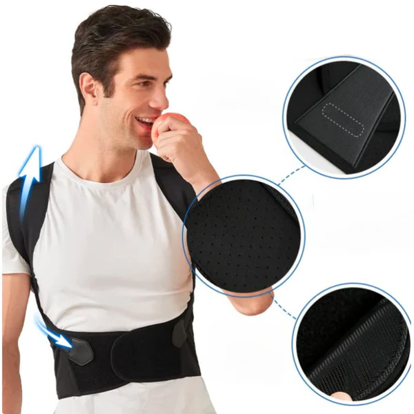 Adjustable Posture Corrector Brace — Neck & Back Support 4