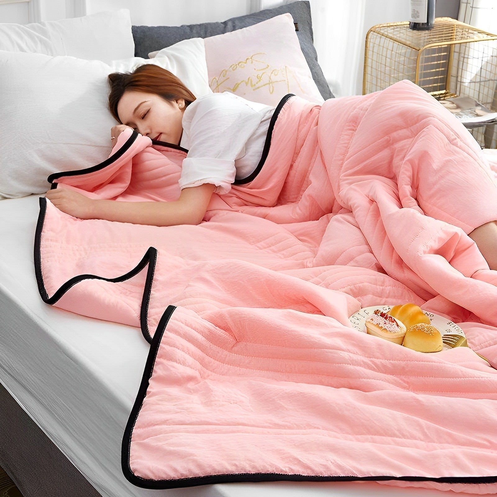 Bamboo Cooling Blanket — Breathable Summer Sleep Cover 2