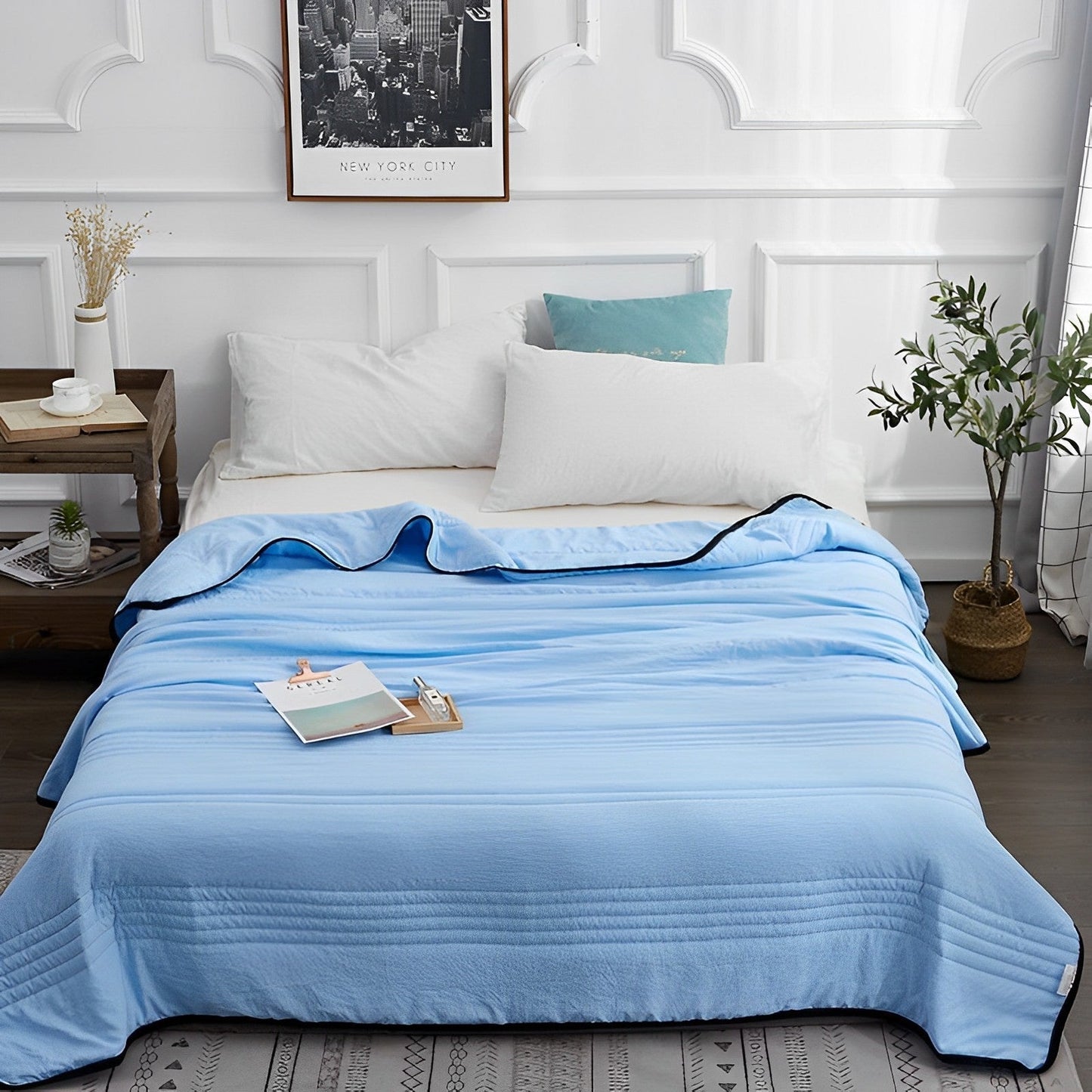 Bamboo Cooling Blanket — Breathable Summer Sleep Cover 4