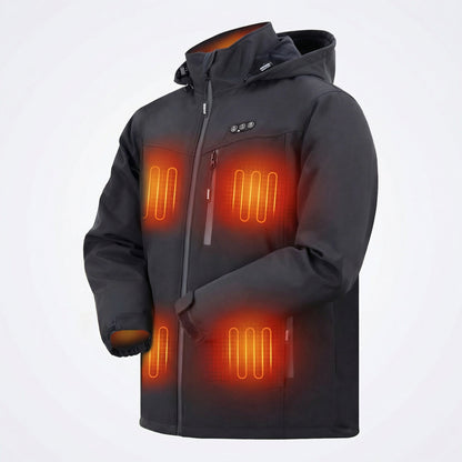 Men's Heated Jacket — 8 Heating Zones Rechargeable Winter Coat 2