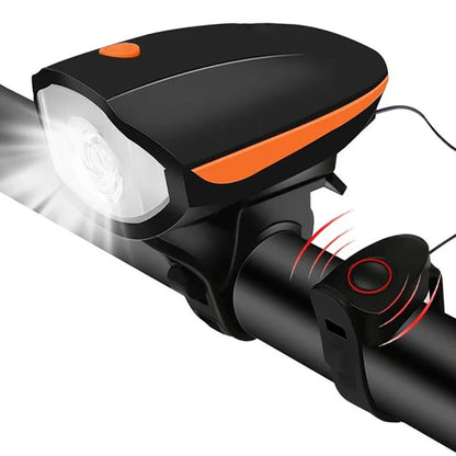 3-in-1 Rechargeable LED Bike Light with Horn — USB-C 9