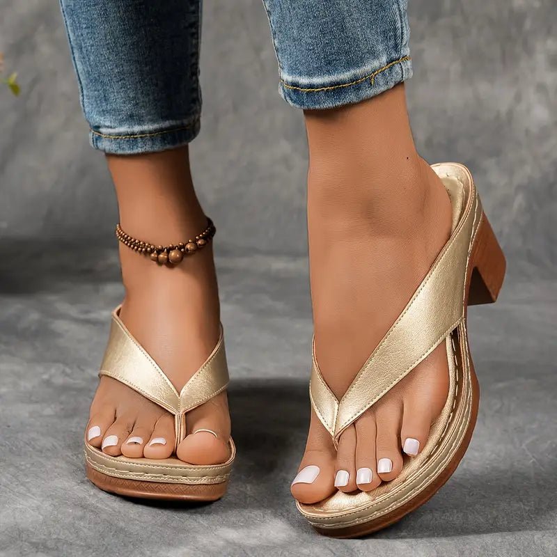 Sandali Slip-On Ortopedici da Donna con Tacco Comfort