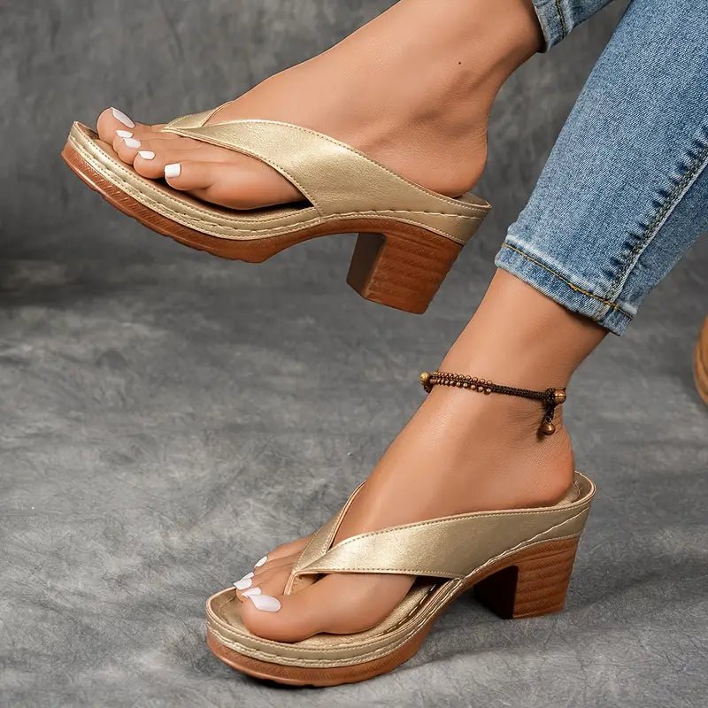 Sandali Slip-On Ortopedici da Donna con Tacco Comfort