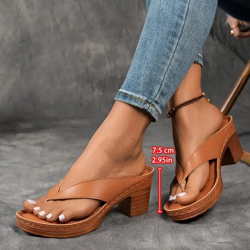 Sandali Slip-On Ortopedici da Donna con Tacco Comfort