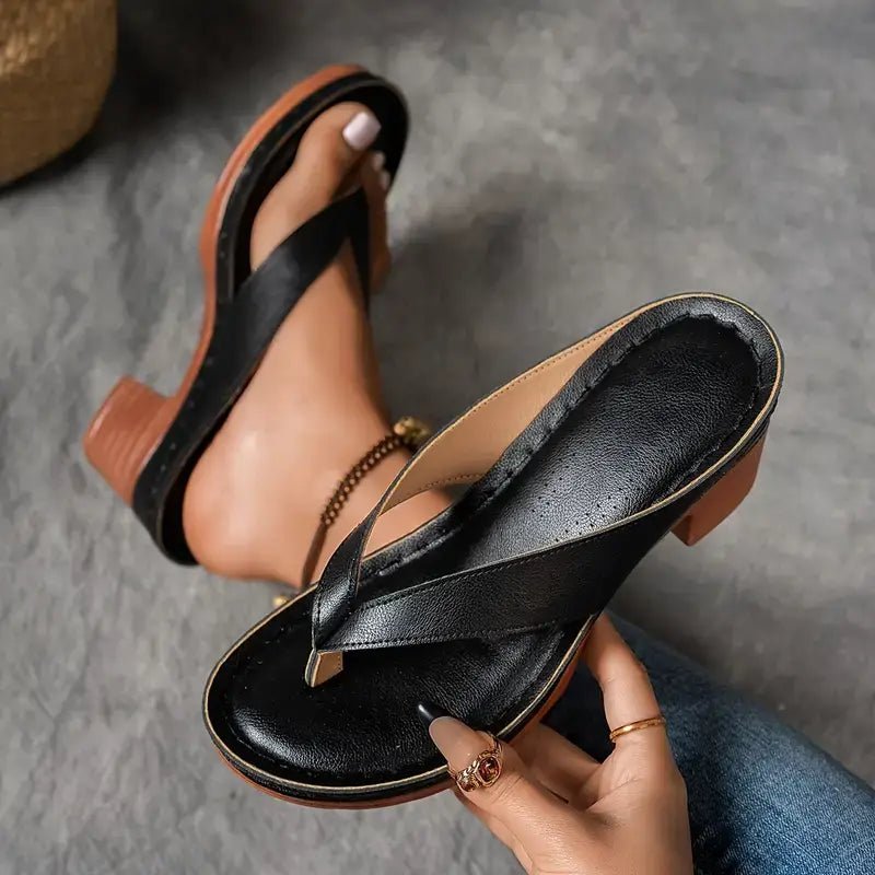 Sandali Slip-On Ortopedici da Donna con Tacco Comfort