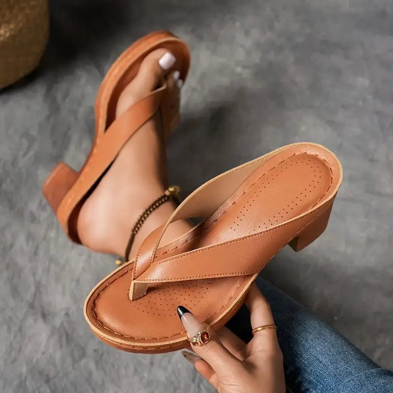 Sandali Slip-On Ortopedici da Donna con Tacco Comfort