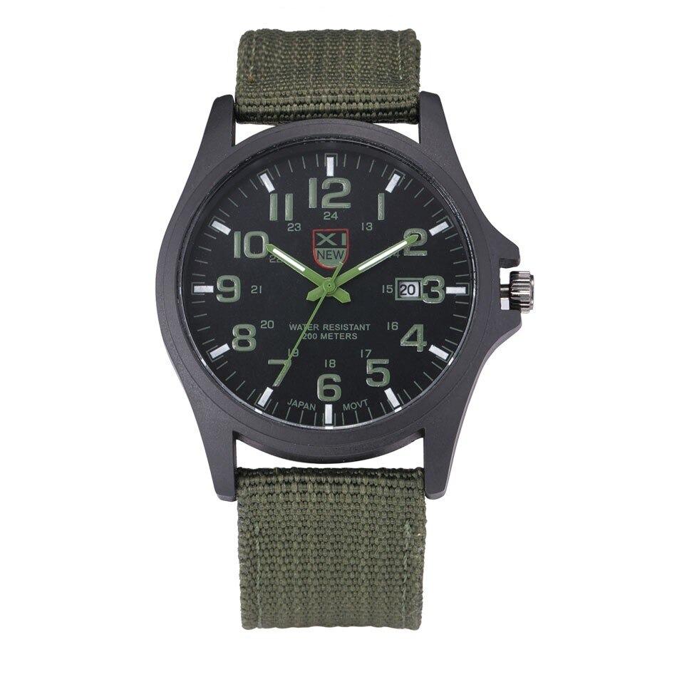 Illuminated Tactical Wristwatch — Multifunction Analog 45mm Sport 5