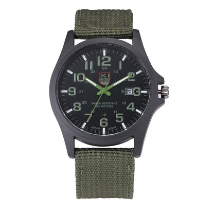 Illuminated Tactical Wristwatch — Multifunction Analog 45mm Sport 5
