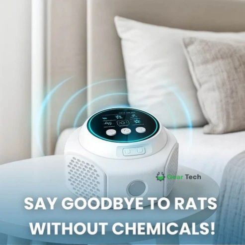 Repellente Ultrasonico a Spina per Topi e Ratti — 3200 m²