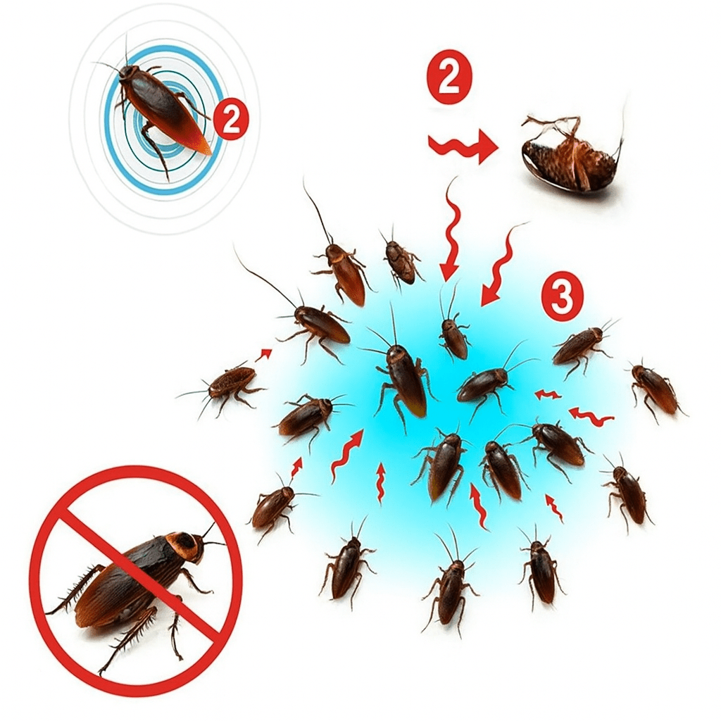 EXTERMINIQ - Gel Antiparasitair tegen Kakkerlakken 3 Stuks, Hoge Effectiviteit, Weinig Geur