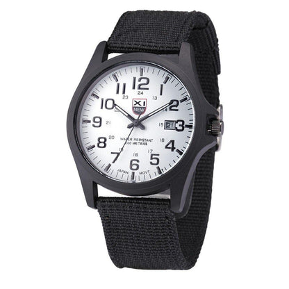 Illuminated Tactical Wristwatch — Multifunction Analog 45mm Sport 6