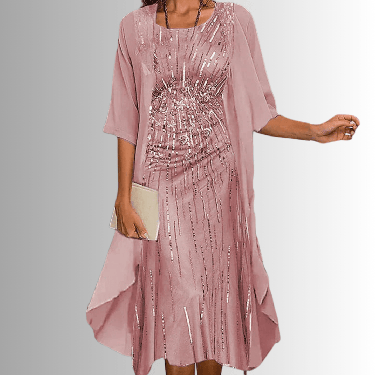 Completo Estivo Donna 2 Pezzi - Blusa e Abito Fluido Elegante