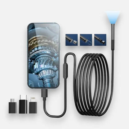 HD Endoscope Camera Plug and Play — Flexible 5m IP67 Inspection 7