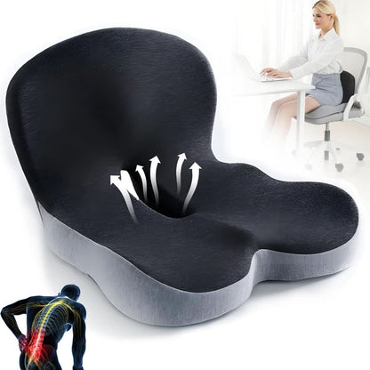 Ergonomic Lumbar Support Cushion Memory Foam — Office & Car 11