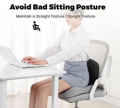 Ergonomic Lumbar Support Cushion Memory Foam — Office & Car 2