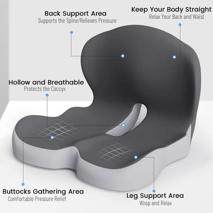 Ergonomic Lumbar Support Cushion Memory Foam — Office & Car 6