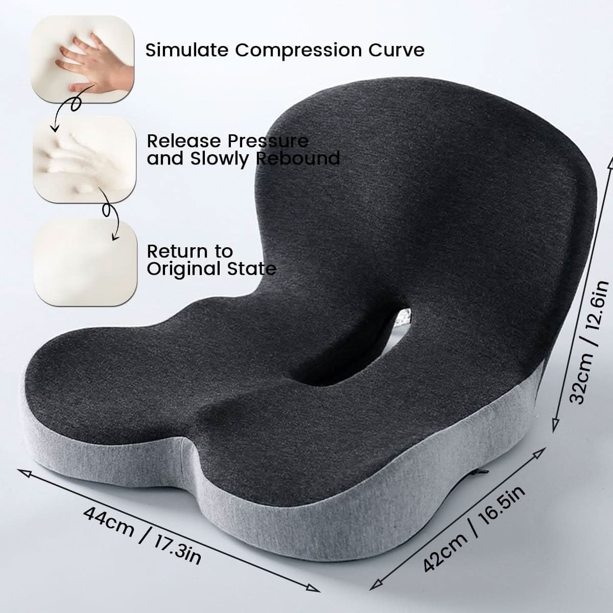 Ergonomic Lumbar Support Cushion Memory Foam — Office & Car 5