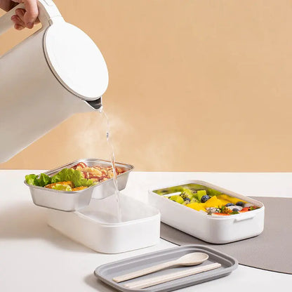 2-Layer Stainless Steel Bento Lunch Box — Leakproof & Compact 5