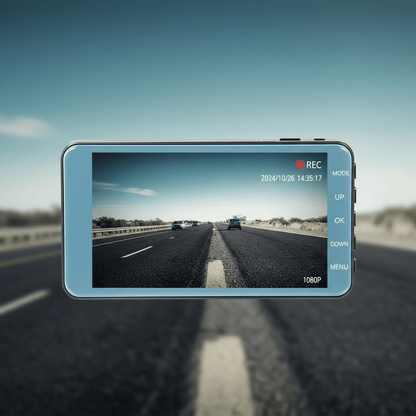 Dash Cam Dual 1080p Anteriore e Posteriore 4 Pollici IPS 170°