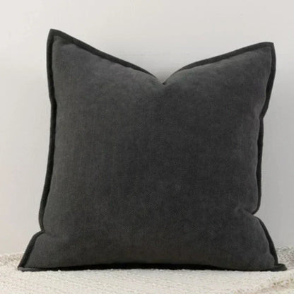 Housse de Coussin en Chenille Élégante, Tailles Variées, Entretien Facile