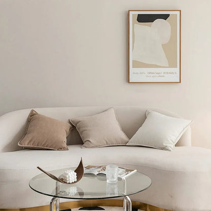 Housse de Coussin en Chenille Élégante, Tailles Variées, Entretien Facile