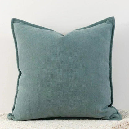 Housse de Coussin en Chenille Élégante, Tailles Variées, Entretien Facile