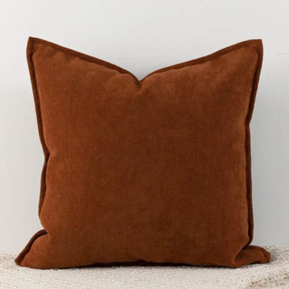 Housse de Coussin en Chenille Élégante, Tailles Variées, Entretien Facile