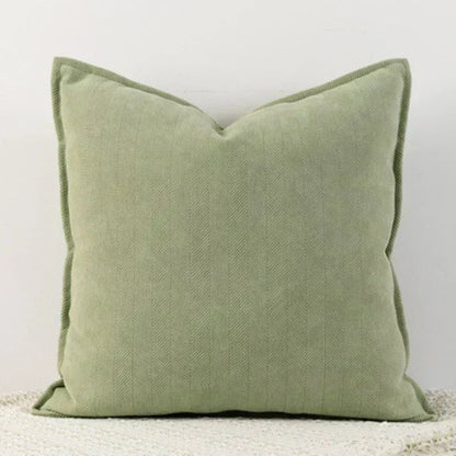 Housse de Coussin en Chenille Élégante, Tailles Variées, Entretien Facile