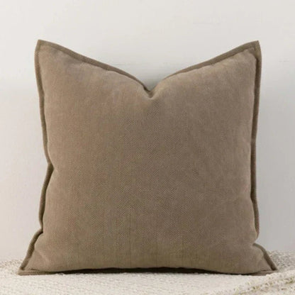 Housse de Coussin en Chenille Élégante, Tailles Variées, Entretien Facile
