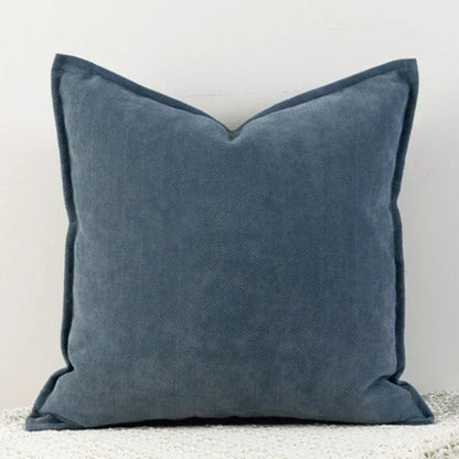 Housse de Coussin en Chenille Élégante, Tailles Variées, Entretien Facile