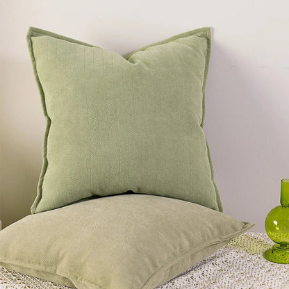 Housse de Coussin en Chenille Élégante, Tailles Variées, Entretien Facile