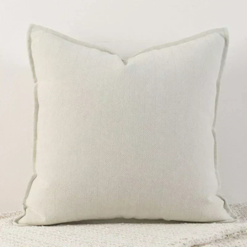 Housse de Coussin en Chenille Élégante, Tailles Variées, Entretien Facile