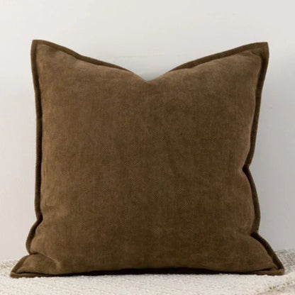 Housse de Coussin en Chenille Élégante, Tailles Variées, Entretien Facile