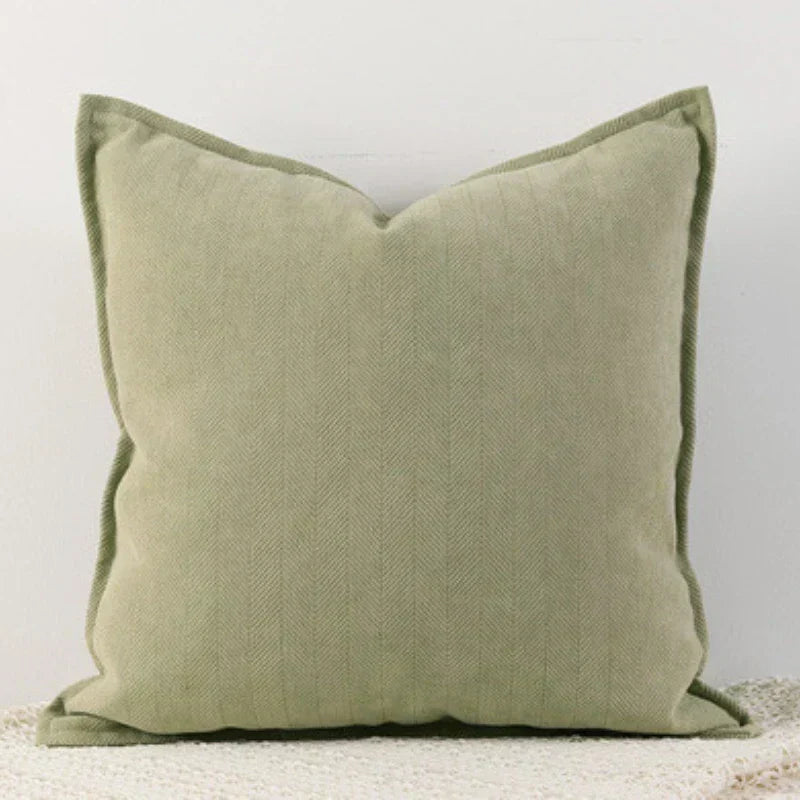 Housse de Coussin en Chenille Élégante, Tailles Variées, Entretien Facile