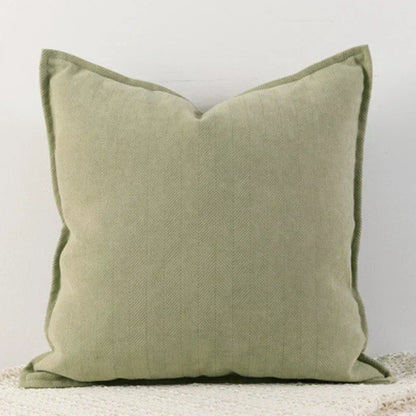 Housse de Coussin en Chenille Élégante, Tailles Variées, Entretien Facile