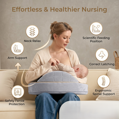 Ergonomic Nursing Pillow — Comfortable Baby Feeding Support 4