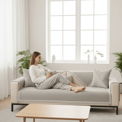 Non-Slip Cotton-Linen Sofa Throw — All Seasons All Sizes 2