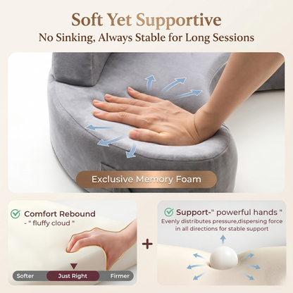 Ergonomic Nursing Pillow — Comfortable Baby Feeding Support 3