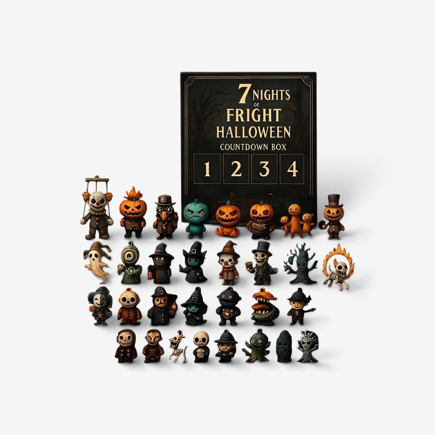 Halloween Advent Countdown Box — 31 PVC Mini Figures 1