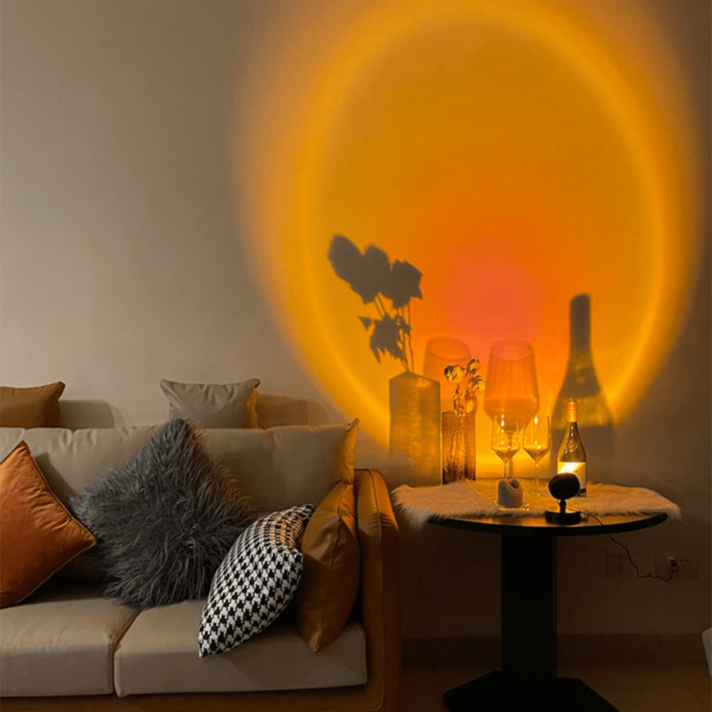 Lampada da Tavolo LED Tramonto Retrò USB Compatta