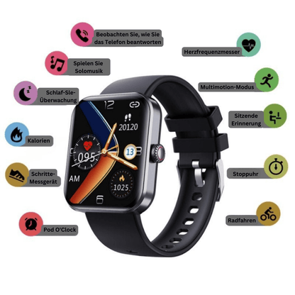 GlucoWatch - Slim Horloge voor Glucose- en Gezondheidsmonitoring