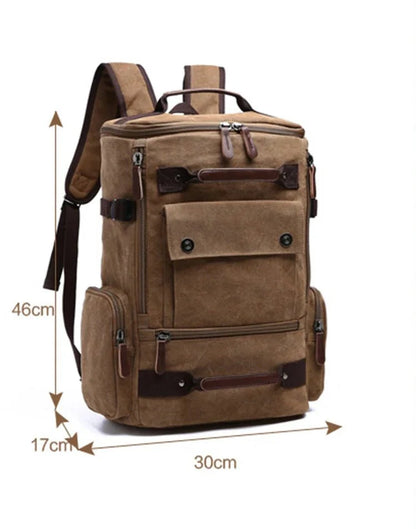 Vintage Canvas Backpack with 15" Laptop Compartment — 55L 6
